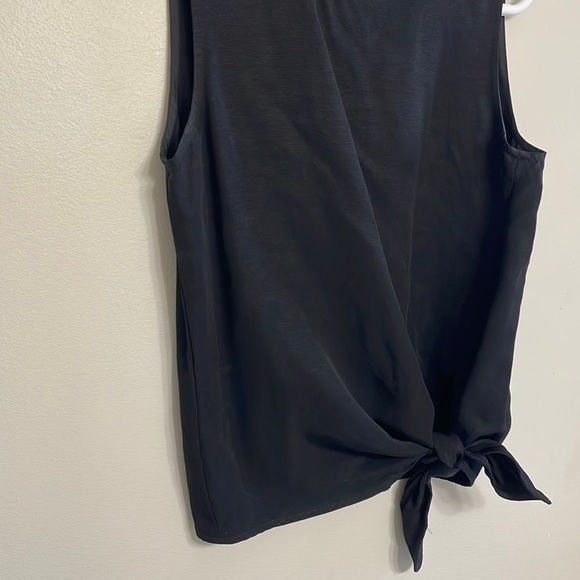 Monk and Lou side tie shirt in black - Picture 2 of 4